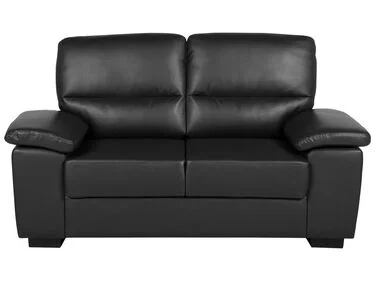 Sofa 2-seters VOGAR Kunstskinn Svart v:7871539