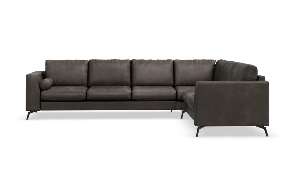 Ocean Lyx 5-seters Vendbar L-formet Hjørnesofa i Kunstlær v:9047686 Ocean Lyx 5-seters Vendbar L-formet Hjørnesofa i Kunstlær v:9047686
