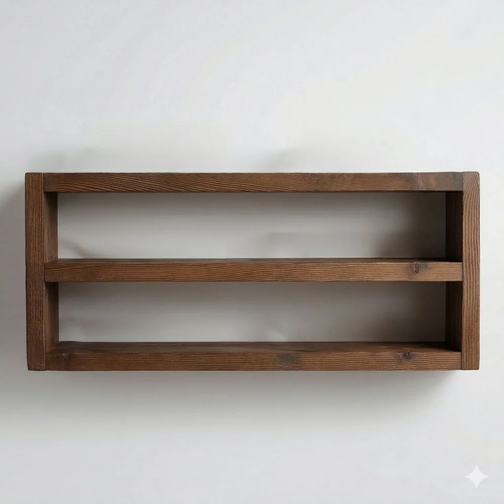 Dekorativ vegghylle i tre Wallxpert Cevo (40 x 20 x 7 cm) tre v:3980210 Dekorativ vegghylle i tre Wallxpert Cevo (40 x 20 x 7 cm) tre v:3980210